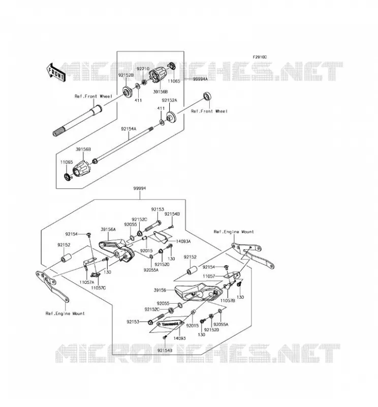 Accessory(Slider) Kawasaki MOTOS 900 2017 Z900 ABS  ZR900BHF