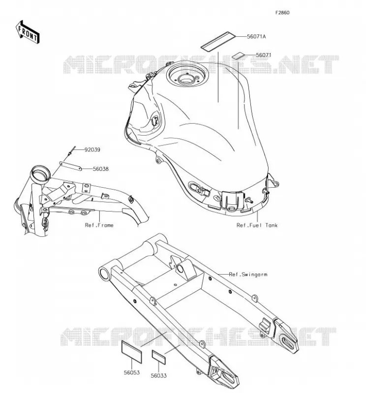 LABEL Kawasaki MOTOS 900 2018 Z900  ZR900BJF