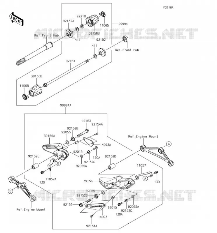 Accessory(Slider) Kawasaki MOTOS 900 2018 Z900RS  ZR900CJF