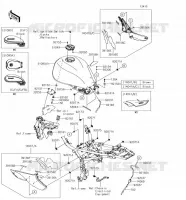RESERVOIR CARBURANT(CN,US) pour Kawasaki Z900RS 2018