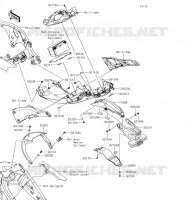 GARDE BOUE ARRI&Egrave;RE pour Kawasaki NINJA ZX-10R SE 2018