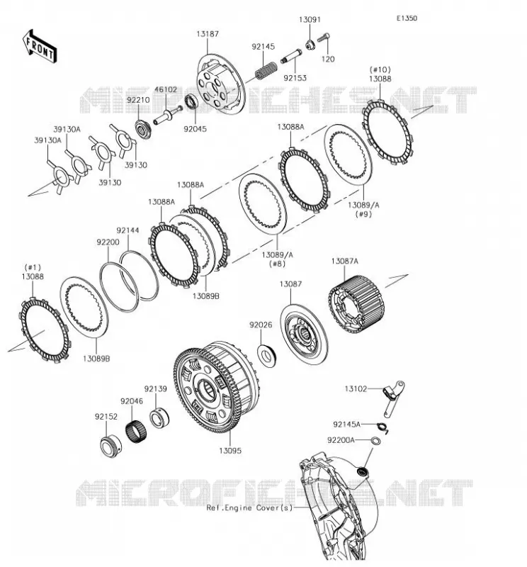 EMBRAYAGE Kawasaki MOTOS 1000 2018 NINJA ZX-10R SE  ZX1002CJF