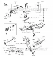 CONTACTEUR SERRURE/R&Eacute;FLECTEUR pour Kawasaki NINJA ZX-6R ABS 2017