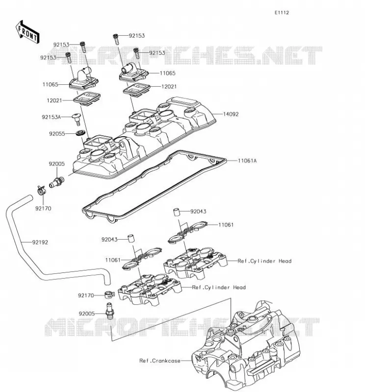 COUVRE CULASSE Kawasaki MOTOS 636 2018 NINJA ZX-6R  ZX636EJF