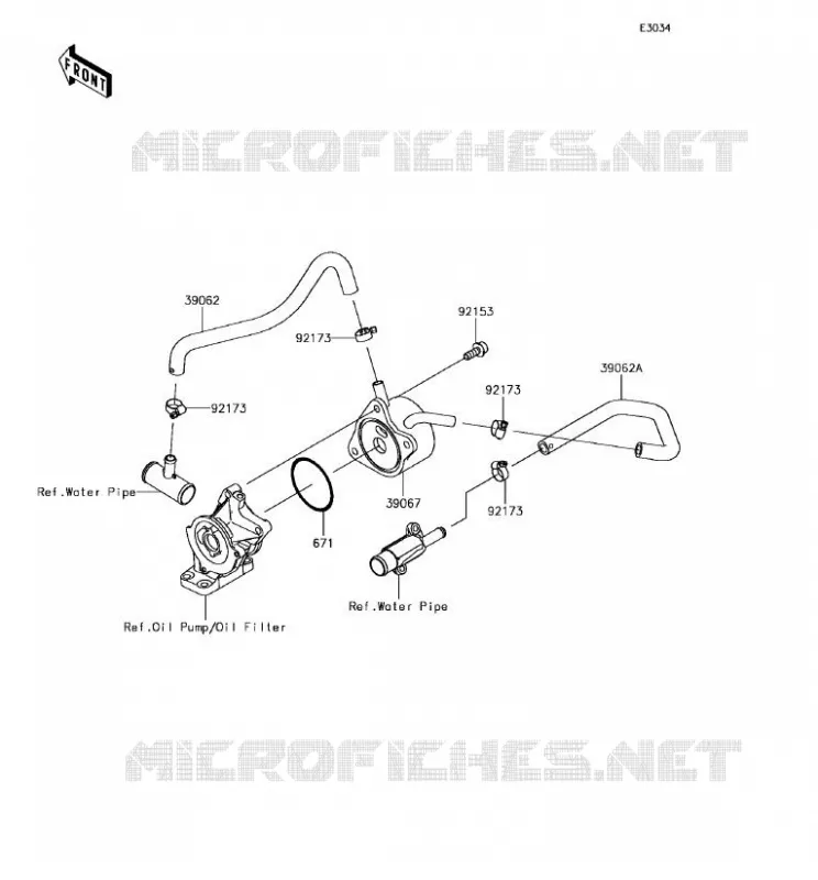 RADIATEUR D'HUILE Kawasaki MOTOS 636 2017 NINJA ZX-6R  ZX636EHFA