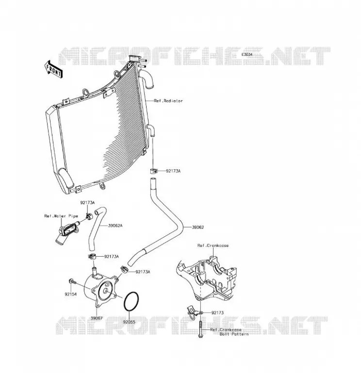 RADIATEUR D'HUILE Kawasaki MOTOS 1400 2018 ZZR1400 ABS  ZX1400JJF