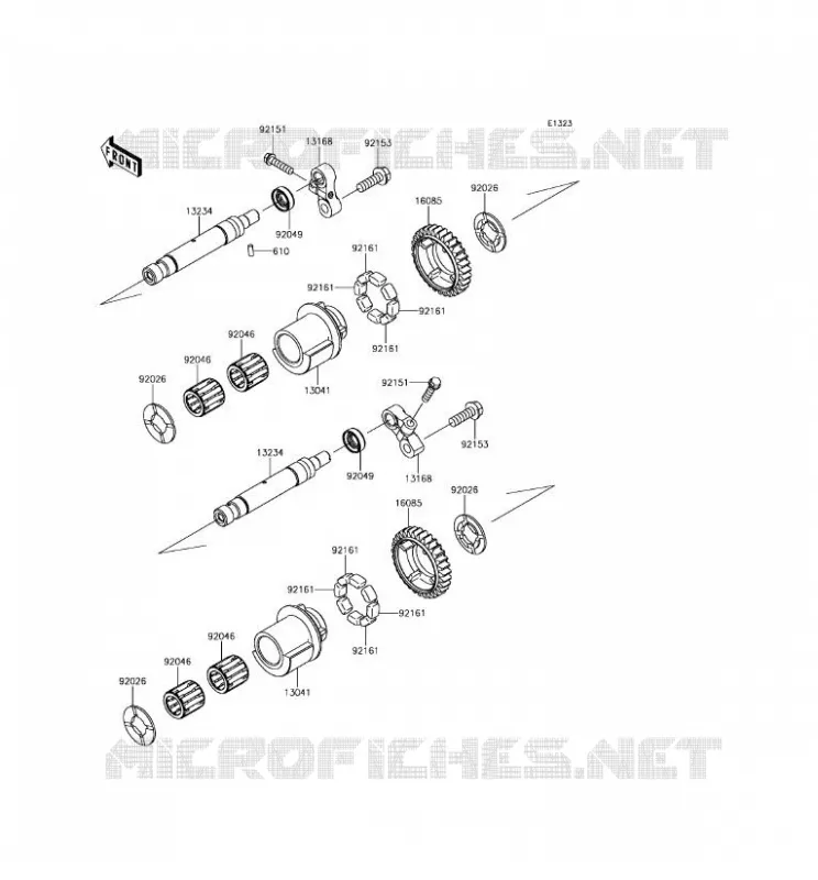 BALANCIER Kawasaki MOTOS 1400 2018 ZZR1400 ABS  ZX1400JJF