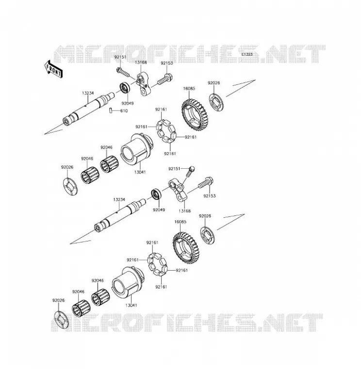 BALANCIER Kawasaki MOTOS 1400 2018 ZZR1400 ABS  ZX1400JJF