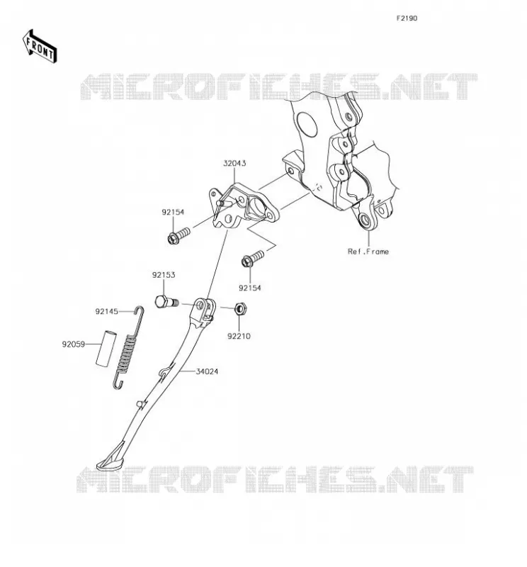 BEQUILLES Kawasaki MOTOS 1400 2018 ZZR1400 ABS  ZX1400HJF