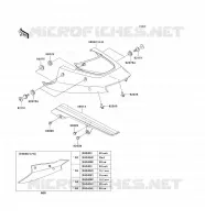 CACHE LAT&Eacute;RAL/GARDE CHAINE pour Kawasaki NINJA ZX-12R 2002