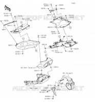 CACHE LAT&Eacute;RAL/GARDE CHAINE pour Kawasaki NINJA H2 SX SE 2018