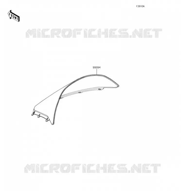 ACCESSOIRE(PARE-BRISE) Kawasaki MOTOS 1000 2018 NINJA H2 SX SE  ZX1002BJF