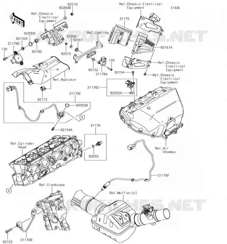 INJECTION CARBURANT Kawasaki MOTOS 1000 2018 NINJA H2 SX SE  ZX1002BJF