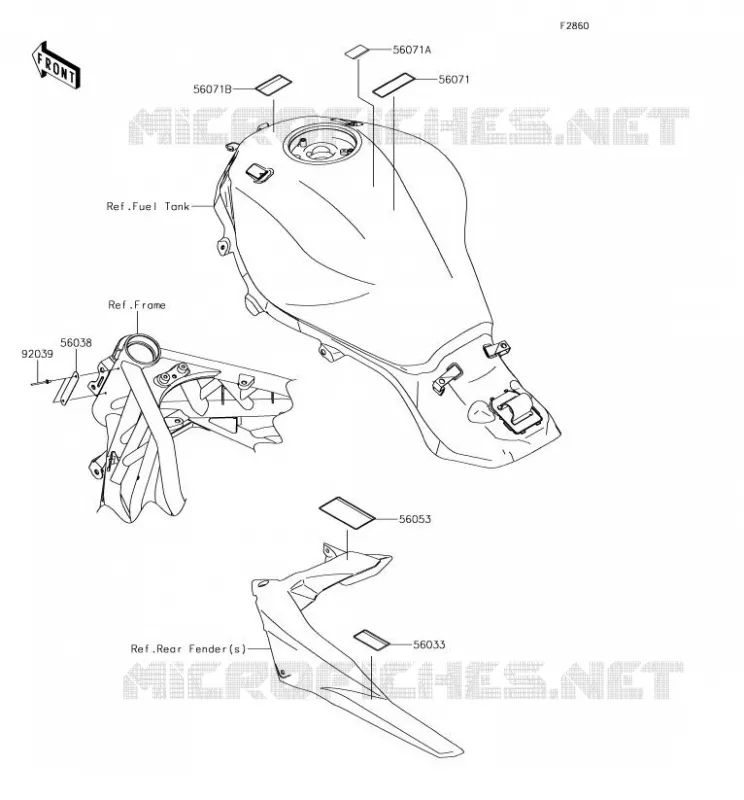 LABEL Kawasaki MOTOS 1000 2018 NINJA H2 SX SE  ZX1002BJF