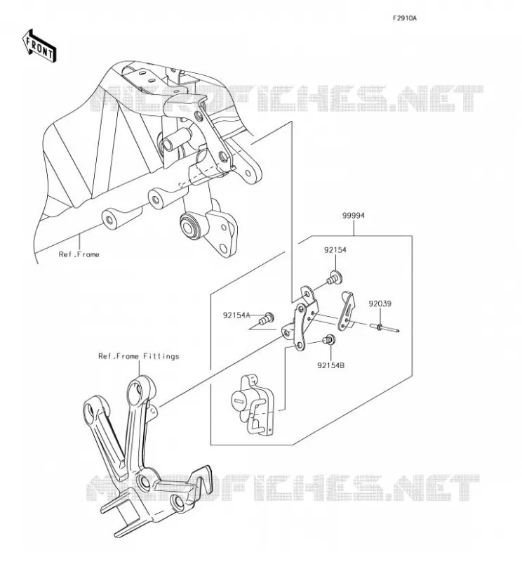 Accessory(Helmet Lock) Kawasaki MOTOS 1000 2018 NINJA H2 SX  ZX1002BJF