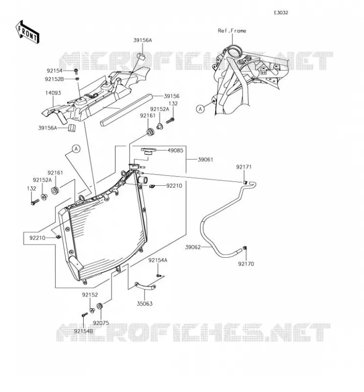 RADIATEUR Kawasaki MOTOS 1000 2018 NINJA H2R  ZX1000YJF