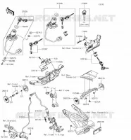 CONTACTEUR SERRURE/R&Eacute;FLECTEUR pour Kawasaki NINJA H2 2018