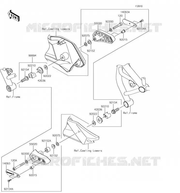 Accessory(Slider) Kawasaki MOTOS 1000 2018 NINJA H2  ZX1000XJF