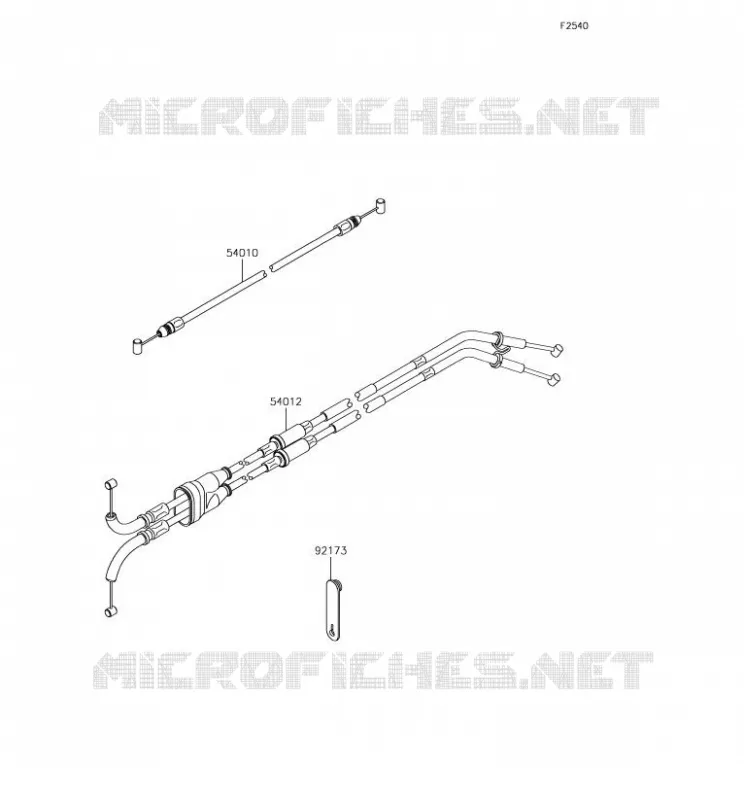 CABLES Kawasaki MOTOS 1000 2018 NINJA H2  ZX1000XJF