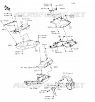CACHE LAT&Eacute;RAL/GARDE CHAINE pour Kawasaki NINJA H2 SX 2018