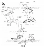 CACHE LAT&Eacute;RAL/GARDE CHAINE pour Kawasaki NINJA H2 SX 2018