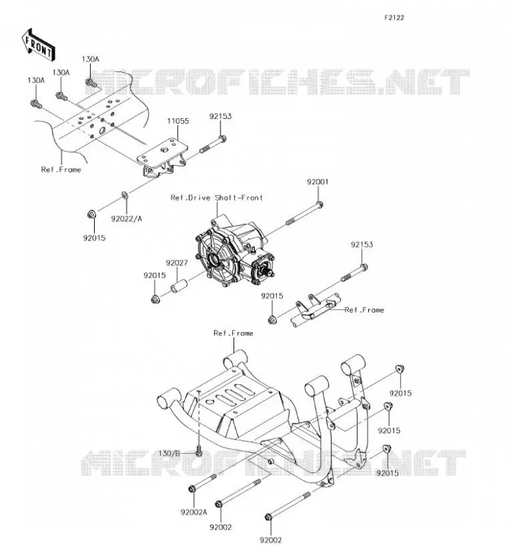 SUPPORT MOTEUR Kawasaki SSV 620 2018 MULE 4010 TRANS 4X4  KAF620RJF