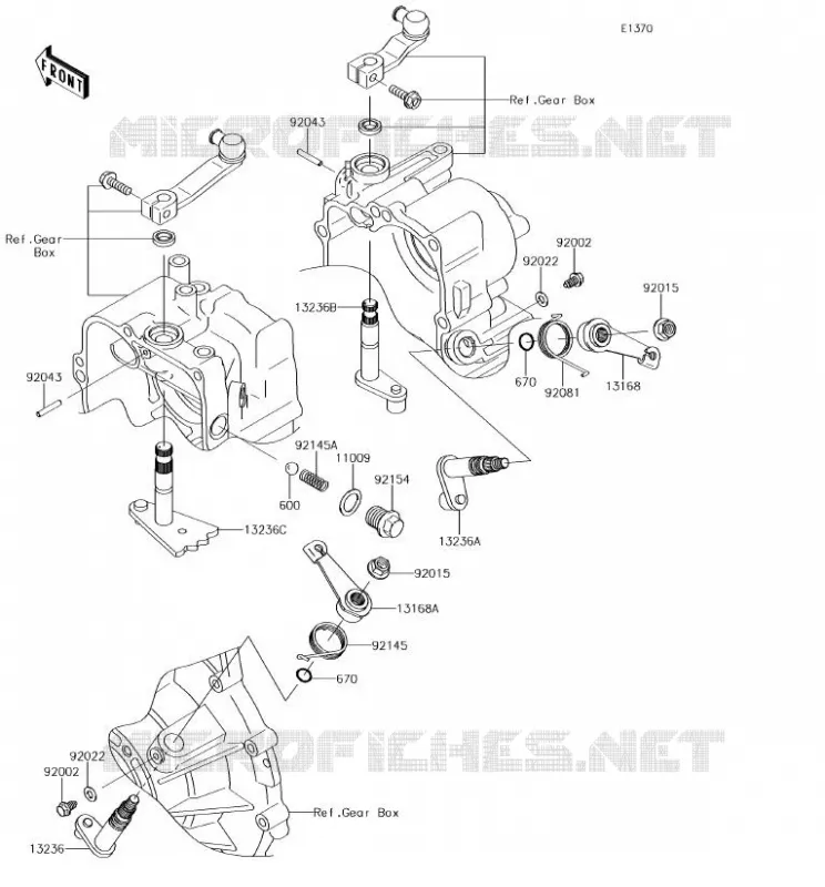 SELECTEUR Kawasaki SSV 620 2018 MULE 4010 TRANS 4X4  KAF620SJF