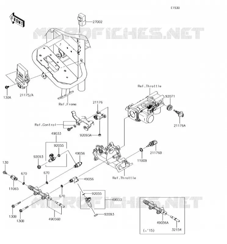 INJECTION CARBURANT Kawasaki SSV 620 2018 MULE 4010 4X4  KAF620MJF