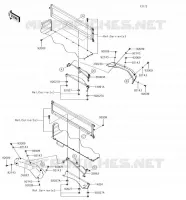 GARDE BOUE ARRI&Egrave;RE pour Kawasaki MULE 4000 2018