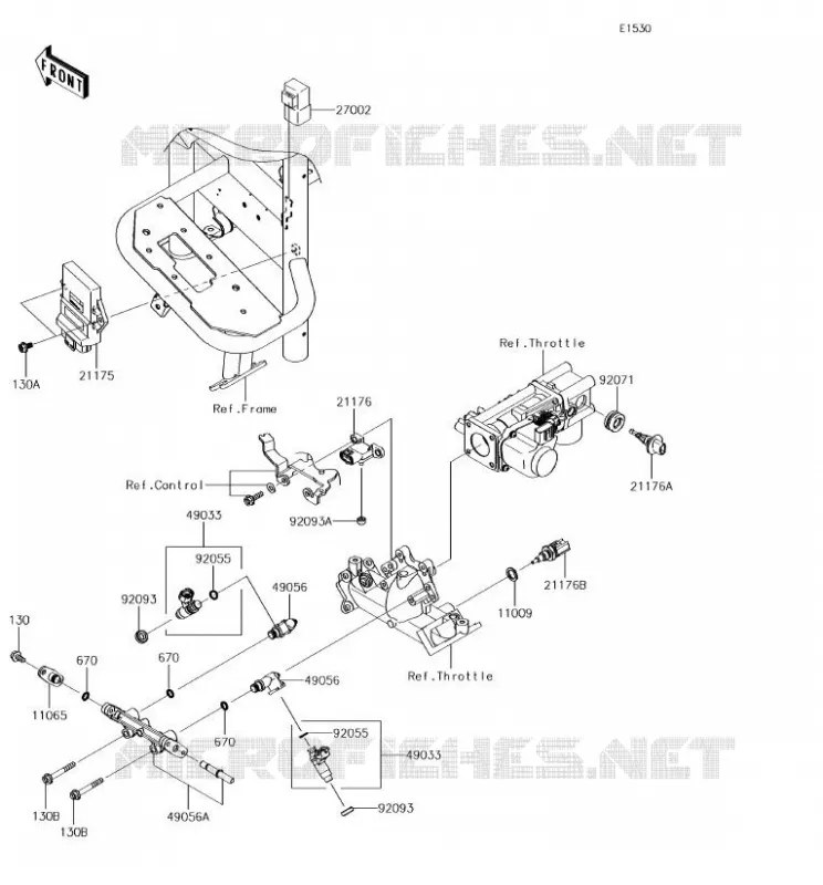 INJECTION CARBURANT Kawasaki SSV 620 2018 MULE 4000 TRANS  KAF620WJF