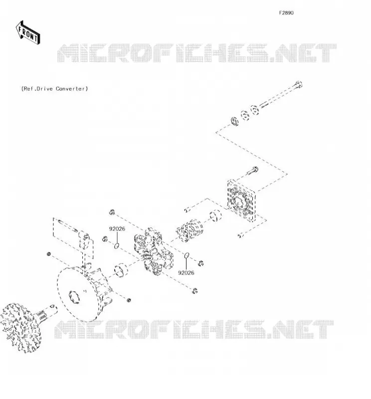 PIECE EN OPTION(MOTEUR) Kawasaki SSV 400 2018 MULE SX 4X4  KAF400KJF