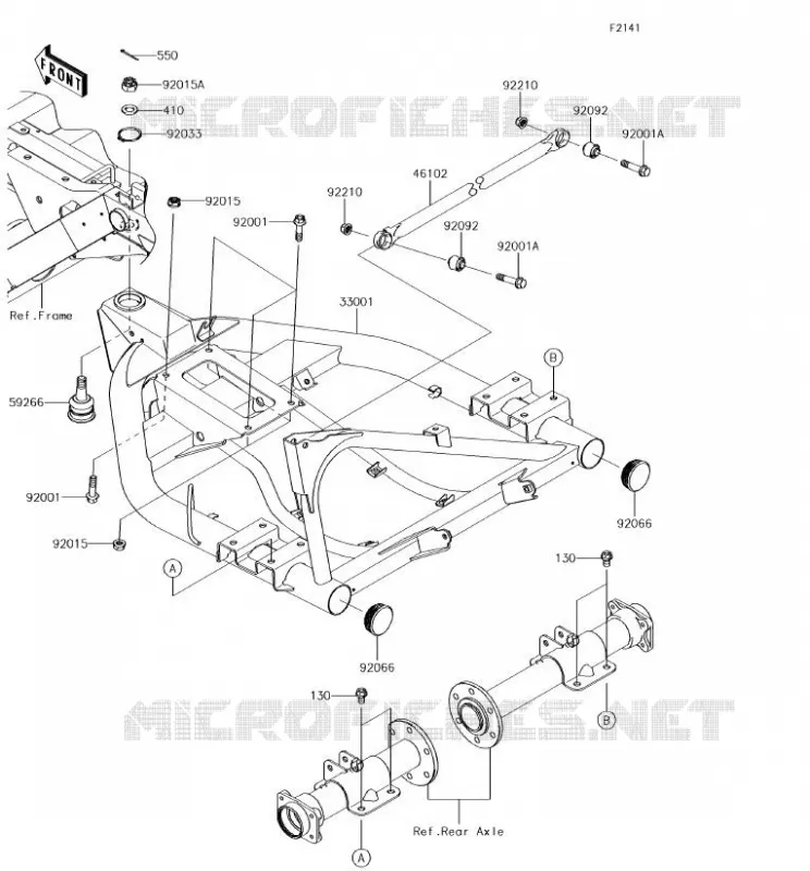 BRAS OSCILLANT Kawasaki SSV 400 2018 MULE SX 4X4  KAF400HJF