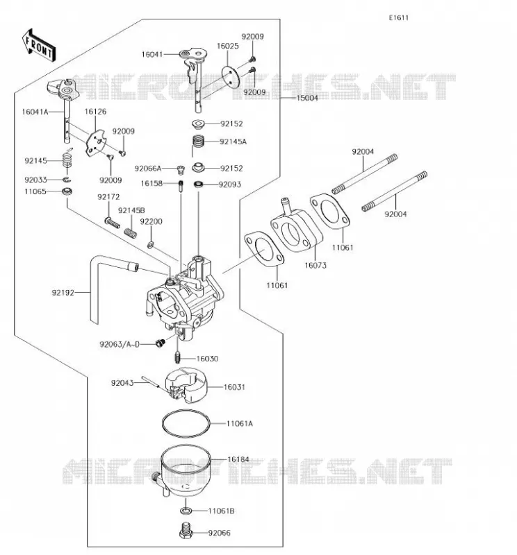 CARBURATEUR Kawasaki SSV 400 2018 MULE SX 4X4  KAF400HJF