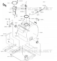 RESERVOIR CARBURANT pour Kawasaki MULE PRO-DX 2018
