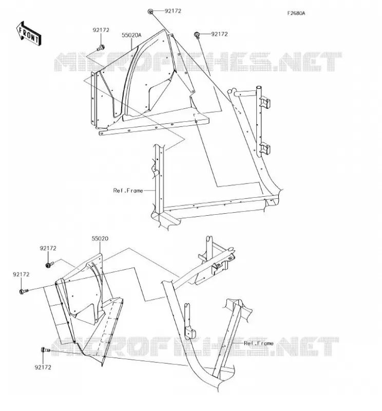 PROTECTION(S) Kawasaki SSV 800 2018 TERYX 4  KRT800GJF