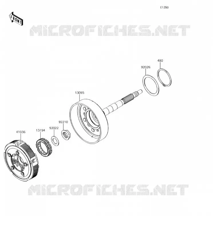 EMBRAYAGE Kawasaki SSV 800 2018 TERYX  KRF800HJF