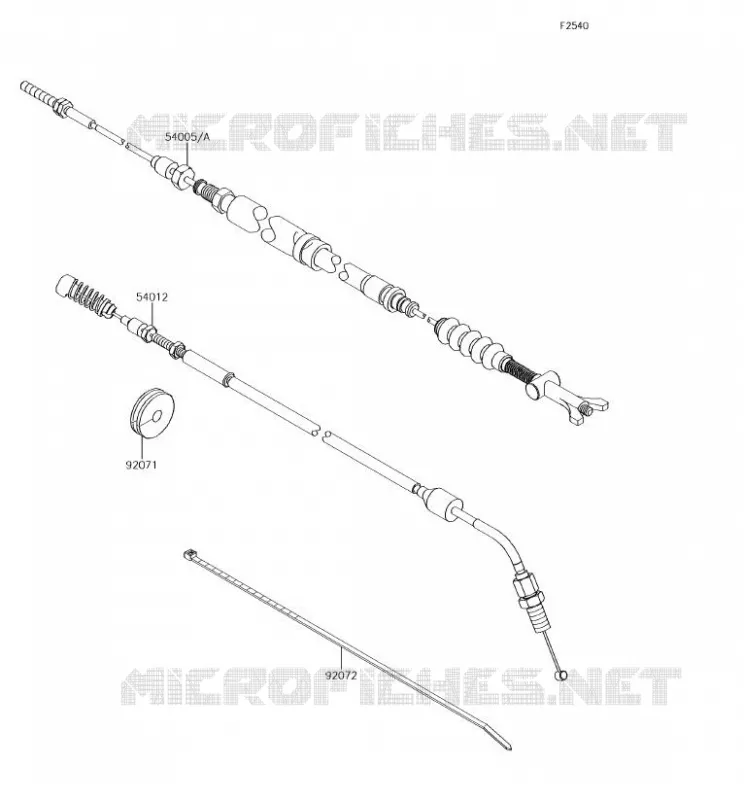 CABLES Kawasaki SSV 800 2018 TERYX 4  KRT800GJFA