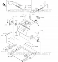 RESERVOIR CARBURANT pour Kawasaki MULE PRO-FXR 2018