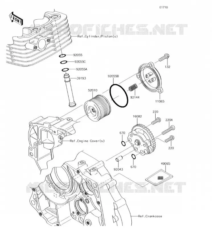 POMPE A HUILE Kawasaki TOUT-TERRAIN 140 2018 KLX140L  KLX140BJF