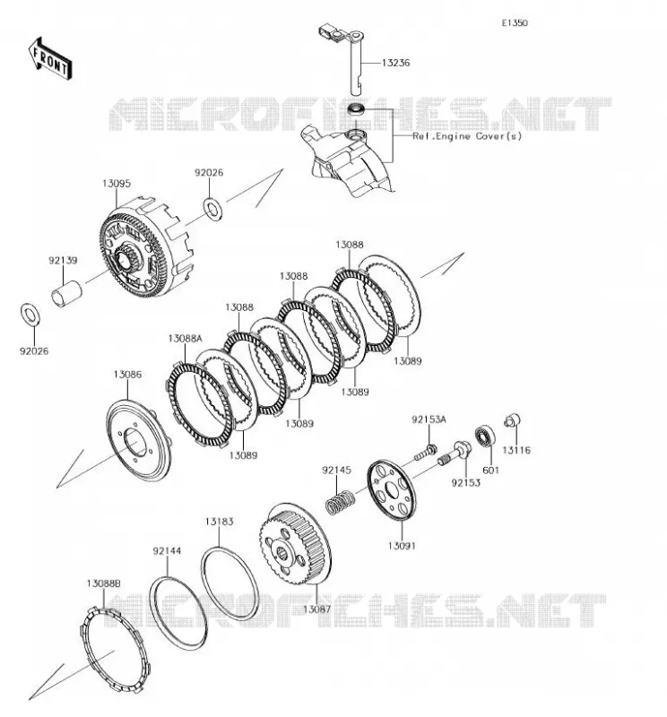 EMBRAYAGE Kawasaki TOUT-TERRAIN 140 2018 KLX140  KLX140AJF