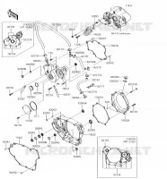 COUVERCLES MOTEUR pour Kawasaki KLX450R 2018