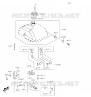 RESERVOIR CARBURANT pour Kawasaki KFX50 2019