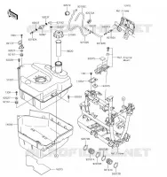 RESERVOIR CARBURANT pour Kawasaki BRUTE FORCE 750 4X4I EPS 2019