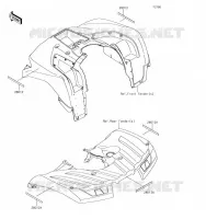 CATADIOPTRES pour Kawasaki BRUTE FORCE 750 4X4I 2019