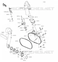 COUVERCLE CONVERTISSEUR pour Kawasaki BRUTE FORCE 750 4X4I 2019