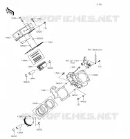 CYLINDRE/PISTON pour Kawasaki BRUTE FORCE 750 4X4I 2019