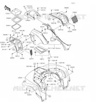 GARDE BOUE AVANT pour Kawasaki BRUTE FORCE 750 4X4I 2019