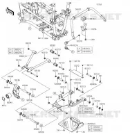 SUSPENSION ARRI&Egrave;RE pour Kawasaki BRUTE FORCE 750 4X4I 2019