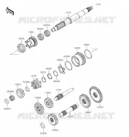 TRANSMISSION pour Kawasaki BRUTE FORCE 750 4X4I 2019