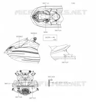 LABEL pour Kawasaki JET SKI ULTRA 310X 2019